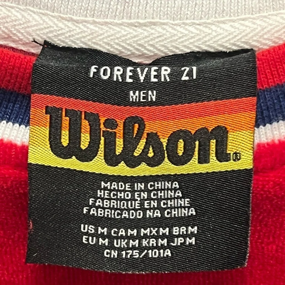 Forever21 X Wilson collab Large Red Tennis Sweater